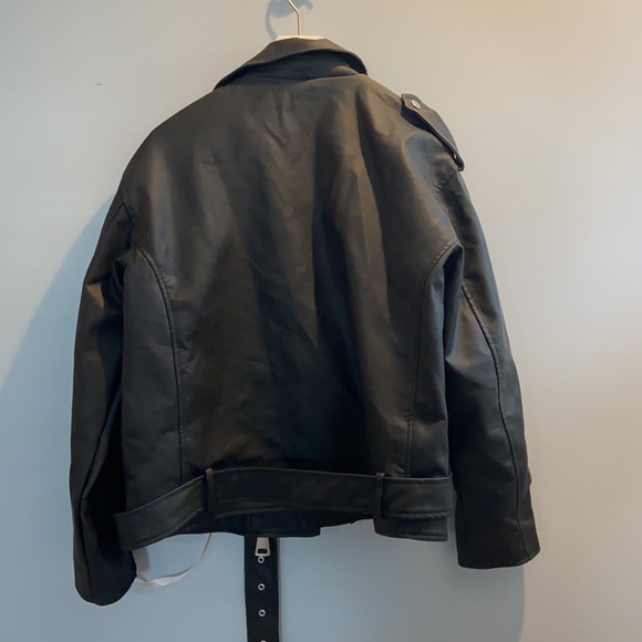 NWT Missguided oversized leather jacket - Picture 4 of 4